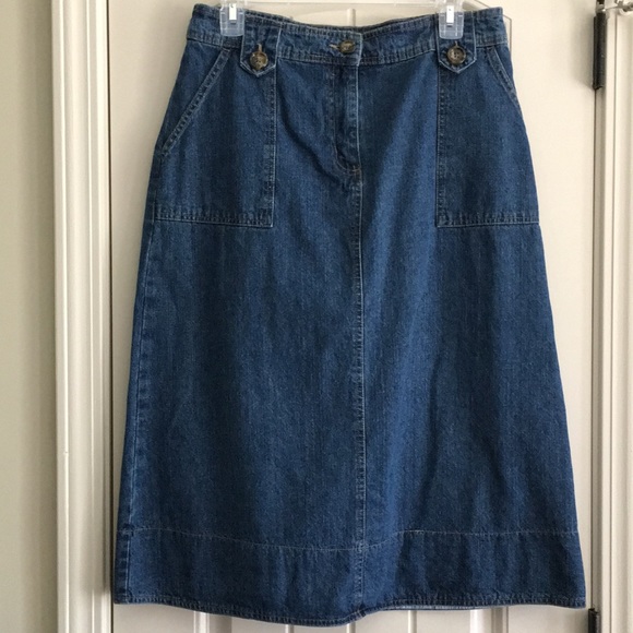kim rogers denim skirts